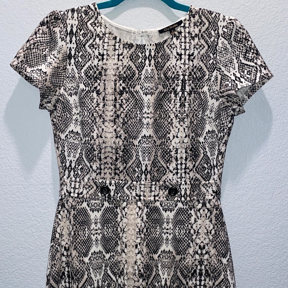 Snake Skin Print Dress